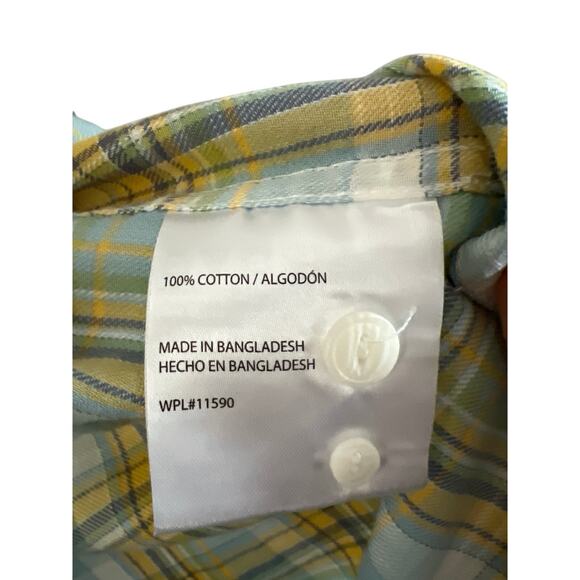 Weatherproof Country Twill flannel plaid button down LRG - Picture 8 of 9